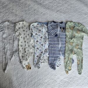 Disney Baby Footed Pajamas Sleepers One Piece 0-3 Months